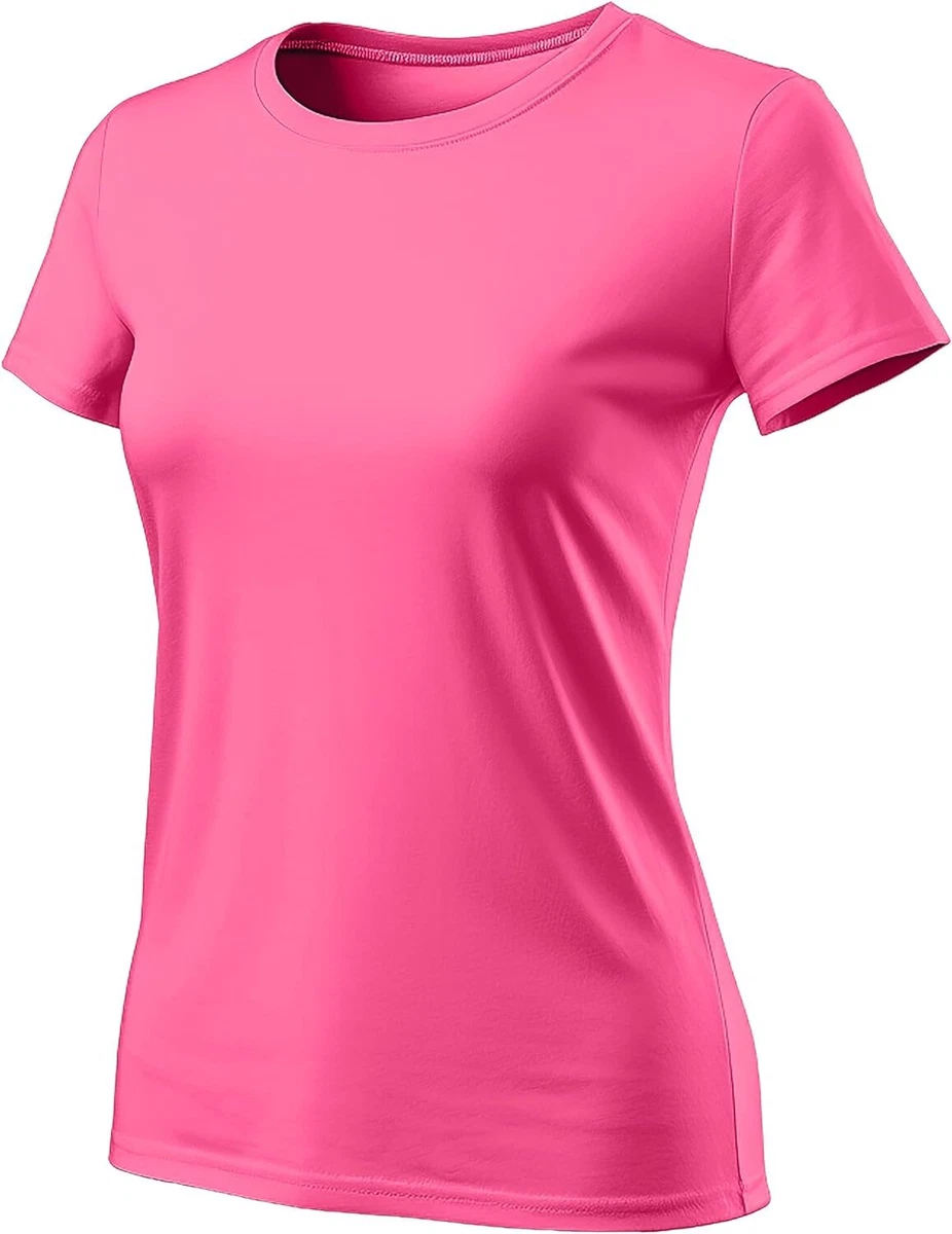 Neon Shirts for Women Workout Short Sleeve High Small, Womens - Pink | eBay