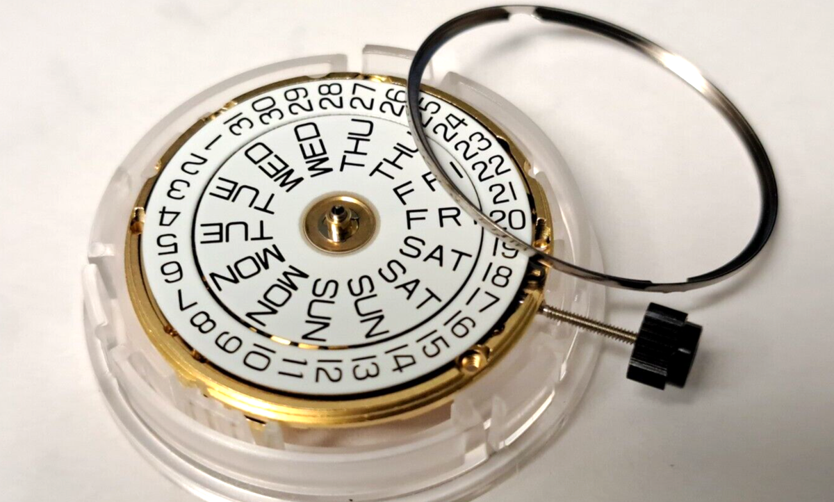 ETA 2836-2 Auto Movement DATE/DATE Gold 25 Jewels Date at 3