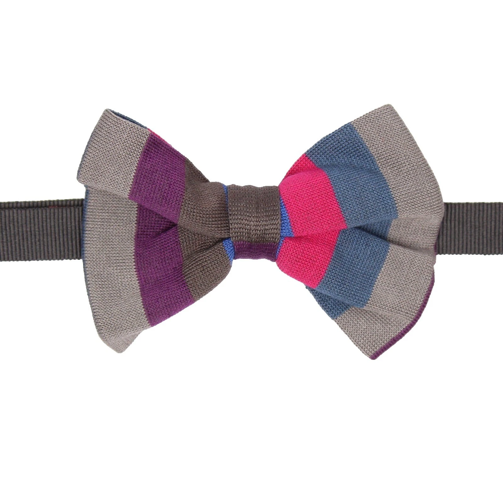 Striped 100% Cotton Bow Tie Ties for Men
