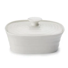 Portmeirion Sophie Conran White Covered Butter Dish