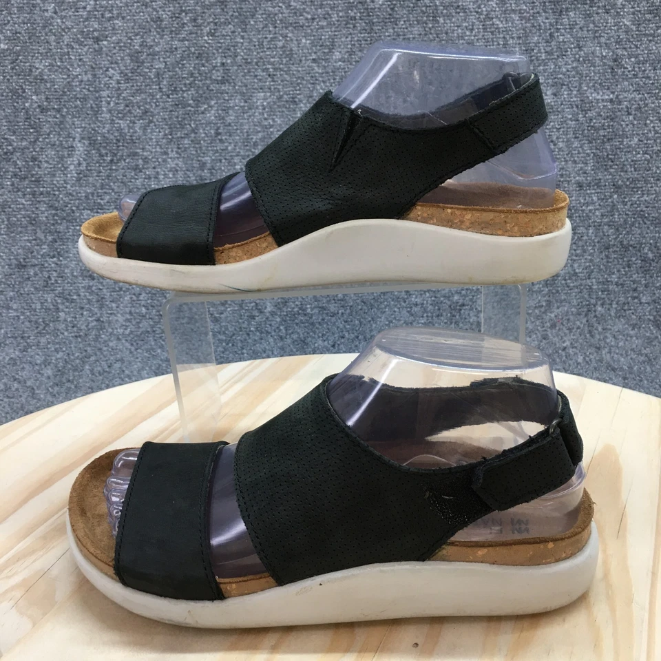 Sandalias El Naturalista Mujer 36 Koi Tirantes Gancho y Lazo N5093 Cuero Negro Foto 2 de 4