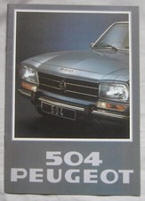 1978 Peugeot 504 Brochure