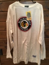 Chicago Blackhawks Logo Shirt Ribbed Elbow Patches Stall & Dean Mens 4XL NWT
