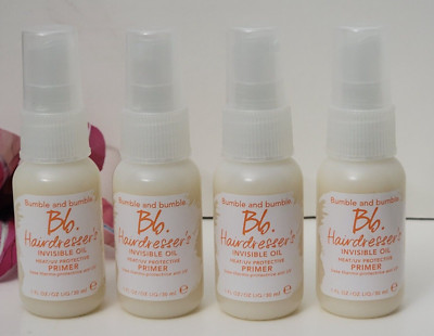 4 pk Bumble and Bumble Hairdresser's Invisible OIL PRIMER 1 fl oz TRAVEL SIZE
