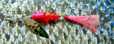 Trout Salmon Steel head Spinner Pink .35 Ounce 9 Grams 1/0 single Hook New USA