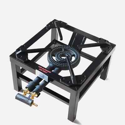 5,1 kW 2 Schlüssel Schwerlast Single Gusseisen LPG GAS KOCHEN BRENNER GASTRONOMIE HERD