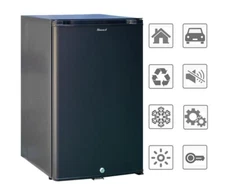 Mini RV Refrigerator 44L 12V Truck Cooler AC DC Silent Fridge Hotel 1.7 cu ft