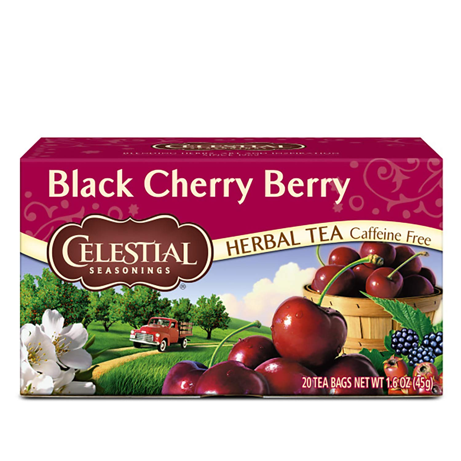 Discover Black Cherry Berry Herbal Tea in a 20-Count Pack of 6