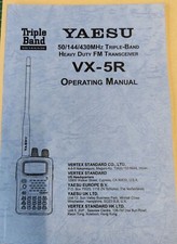 NEW Yaesu VX-5R Operating Manual Book in English