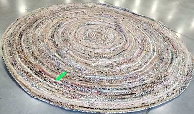 BEIGE / MULTI 10' X 10' R Broken Thread Rug Reduced Price 1172747783 CAP202B-10R
