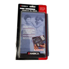 Ambico VHS-C to VHS Converter V-0731 Motorized Camcorder Cassette Tape Adapter