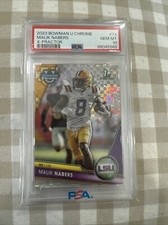 Malik Nabers 2023  Bowman Chrome  Xfractor PSA 10