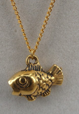Neugablonz Dieter Knobloch: Fig&uuml;rlicher Anh&auml;nger Fisch an Kette (117347)