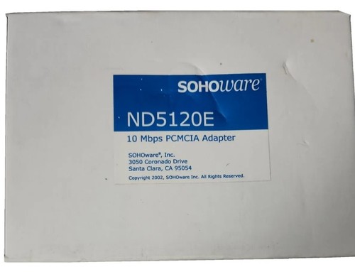 SOHOware 10mbps Ethernet PCMCIA PC Card ND5120E - Picture 1 of 4