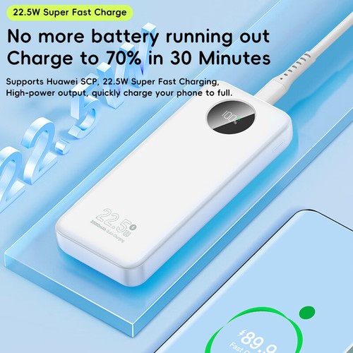 Powerbank 20000mAh PD 22,5W LCD-Display 2 Schnittstellen Super schnelles Laden - Zdjęcie 14 z 19