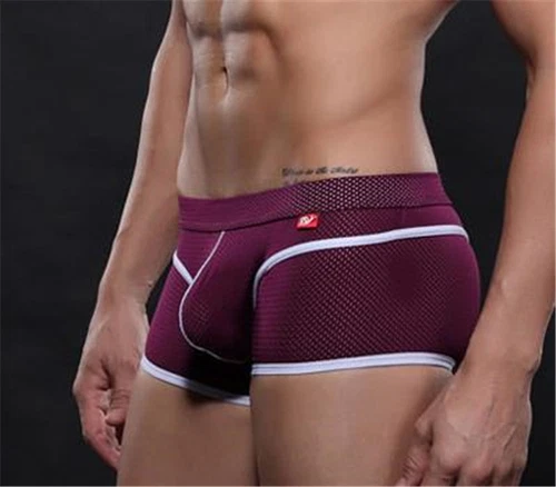 NUEVO Hombre Calzoncillos Boxer Malla Seda Hielo Transpirables Calzoncillos Ropa Interior Sin Costuras - Imagen 17 de 19