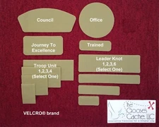 Tan Sew-on VELCRO® Brand Fasteners for Patches on Scouts BSA Leader Shirts