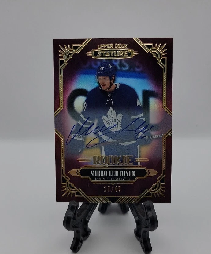2020-21 Upper Deck Stature Mikko Lehtonen Rookie Red auto #/45 Leafs!!!🔥🔥🔥 - Image 2 of 3