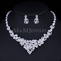 Infouk Crystal Jewelry Sets Wedding Jewelry Necklace Earrings Jewelry Set -8 Infouk Crystal Jewelry Sets Wedding Jewelry Necklace Earrings Jewelry Set -8