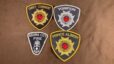 Saskatchewan Canada Fire Department Patch Lot...