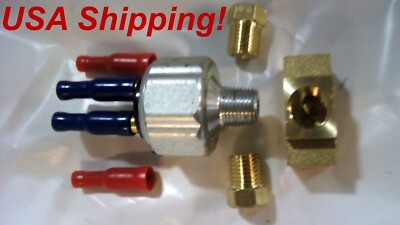 Universal Hydraulic Brake Light Switch Kit 3/16 lines with EZ terminals ...