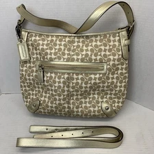 COACH Heritage Stripe Chelsea Hobo Shoulder Crossbody F16191 CLEAN and Complete