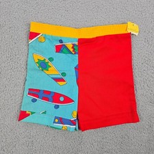Vintage 80s Skateboard Skater Shorts Youth Boys Size 4 Red Cotton/Poly NWT