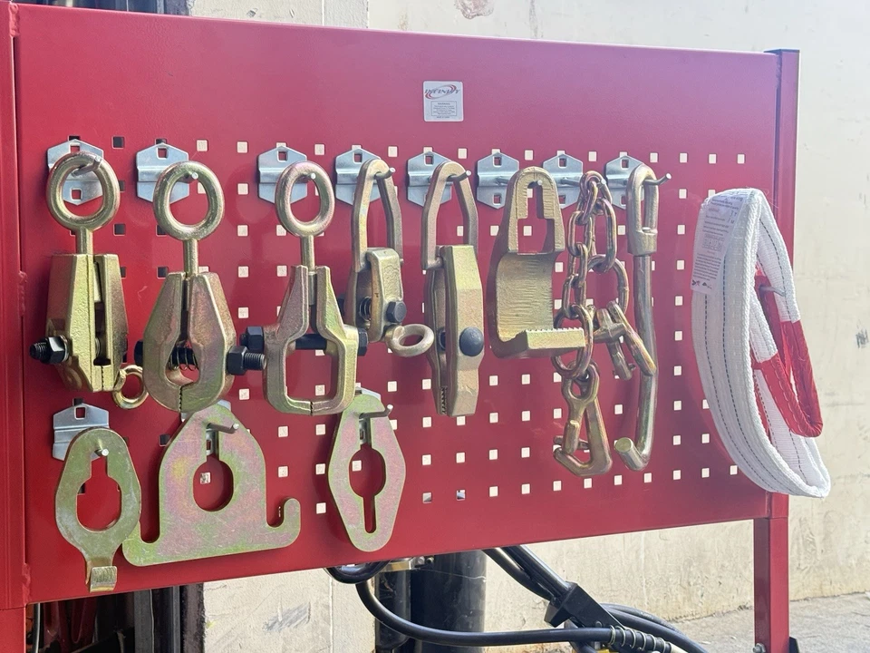 12pcs Auto Body Frame Machine Dent Repair Clamp Chain Puller Hook Set 5Ton Clamp - Image 2 of 4