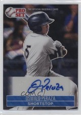 2021 Leaf Pro Set Metal 1991 Base Blue Wave 23/30 Oswald Peraza Auto 13t5