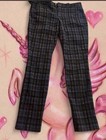 Cartonnier Anthropologie Charlie Blue Plaid Ankle Pants Slim Fit Size 4 Academia — photo 8