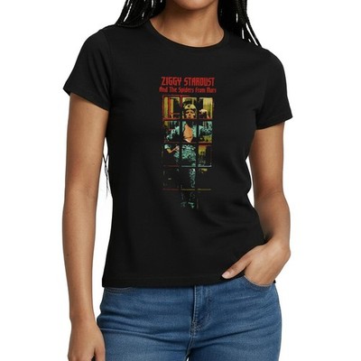 David Bowie Ziggy Stardust Album Cover Frauen T-Shirt