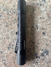 First Medium Black Tactical Penlight With 2 Aa Battieries 