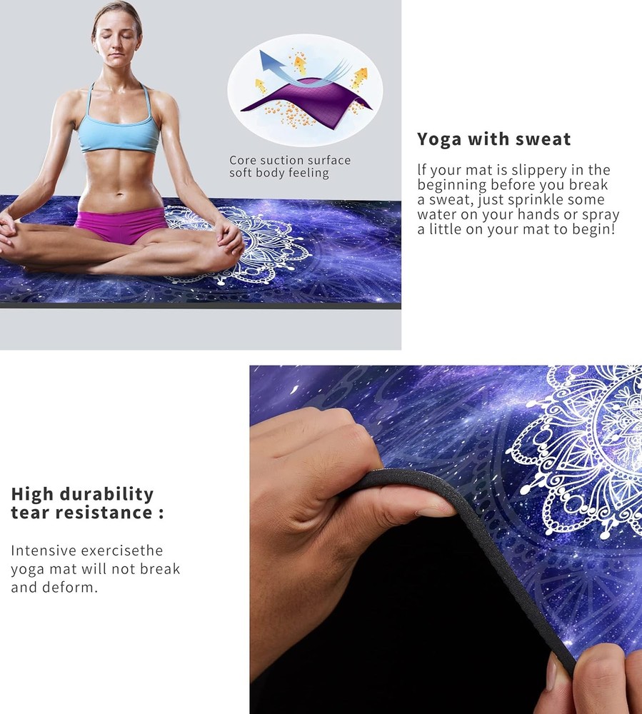 Non Slip Eco Friendly TPE Double Sided Yoga Fitness Exercise Mat Non Slip Eco Friendly TPE Double Sided Yoga Fitness Exercise Mat