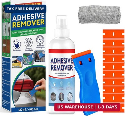 Adhesive Remover Spray, Sticker Remover Cleaning Multi-Surface Residue, Glue Rem