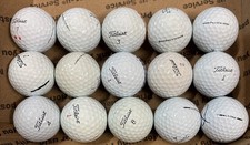 15 Titleist ProV1/ProV1x White 4A Used Golf Balls Pro V1