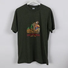 Homer The Simpsons Peru MachuPicchu Gray Mens T-Shirt- Large Llama Soft