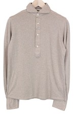 SUITSUPPLY Men T-Shirt 37/38/ 14 1/2/15 Light Brown Extra Slim Pure Cotton Polo