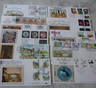 (FDC45) 1989 Commemorative  COLLECTION 10 GB BENHAM SILK First Day Covers