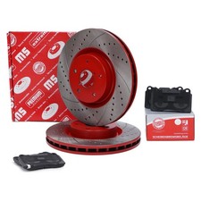 Bremsscheiben + Bremsbeläge vorne für SUBARU IMPREZA (GR, GH, G3, GD, GE, GV)