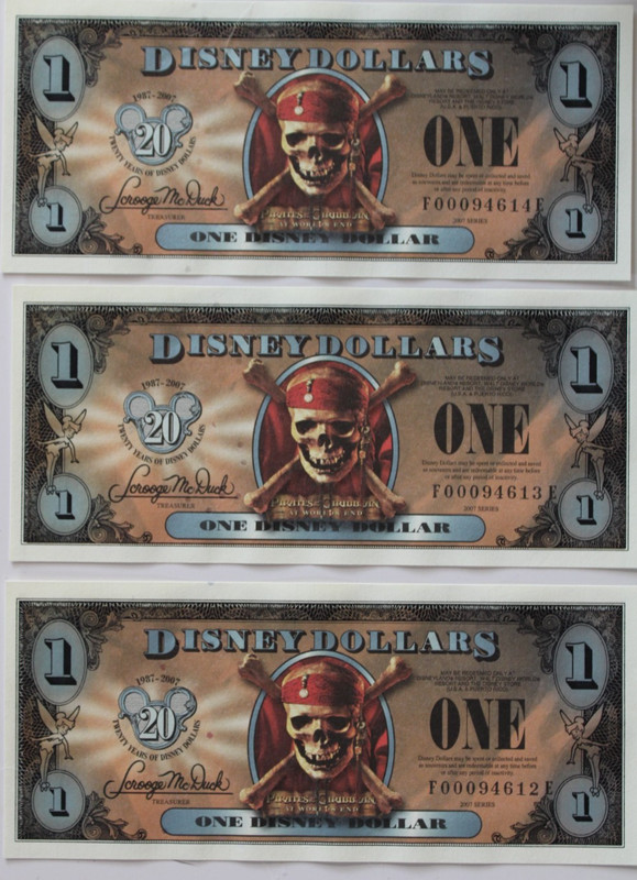 Pirates of the Caribbean Disney Dollars Empress 3 Consecutive 2007 Series