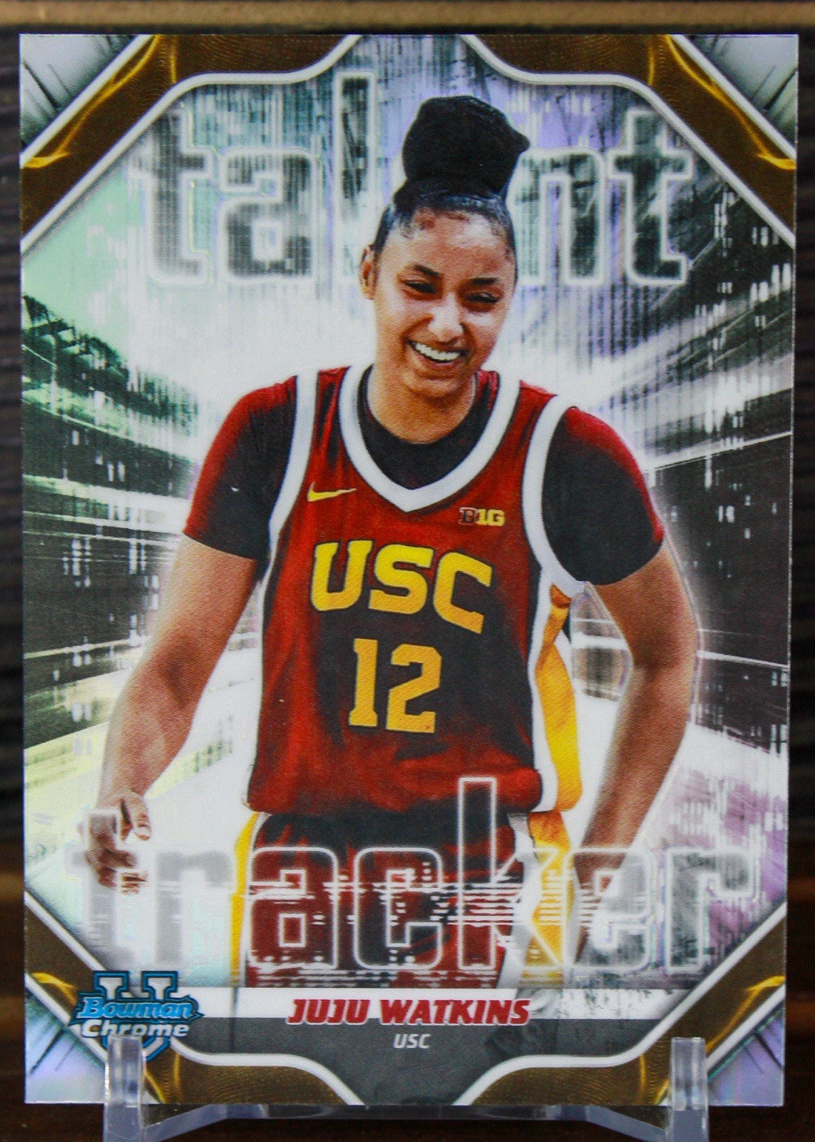 2025-26 Bowman Chrome U JuJu Watkins Talent Tracker Refractor #TT-8 USC