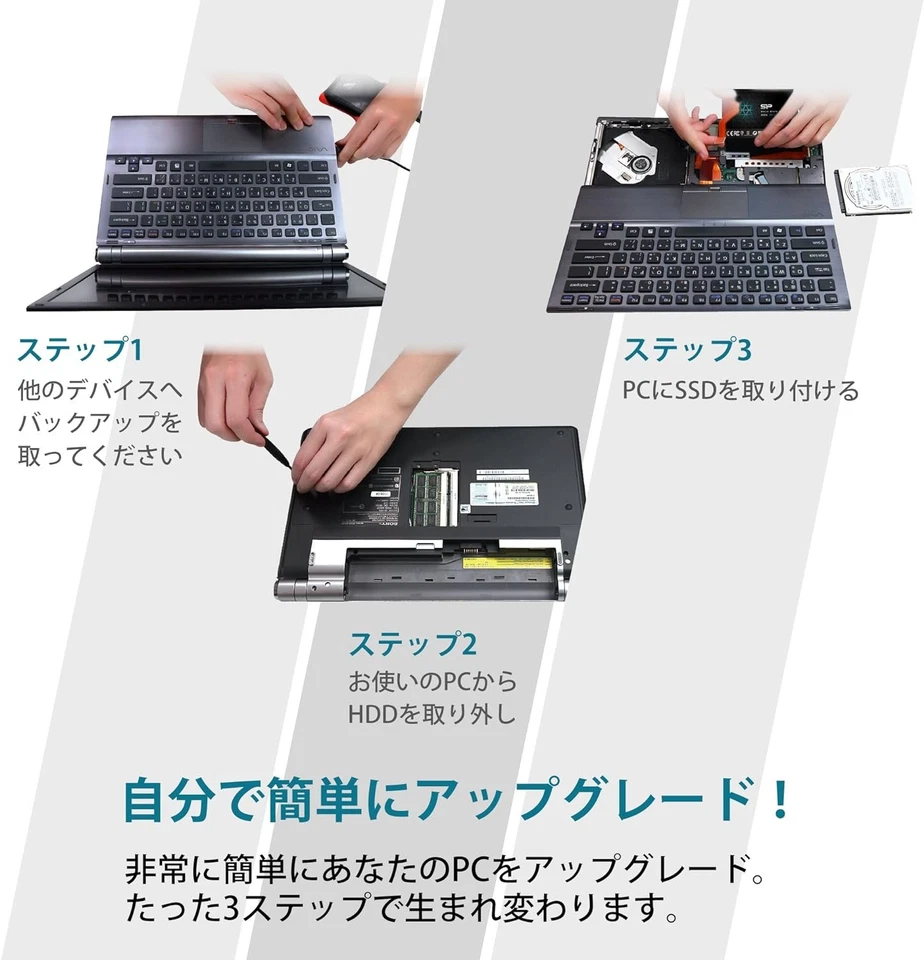 Silicon Power-1TB SSD 3D NAND A55 SLC Cache Performance Boost SATA III 2.5" 7mm - Image 3 of 4