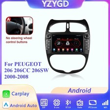 Android Car Radio For Peugeot 206 206cc 206sw 2000-2008 Gps Video Player Screen
