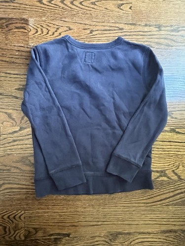 GAP logo Boys Crewneck Blue Navy sweatshirt size S - Picture 4 of 4
