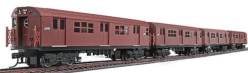 HO Proto 1000 New York City Transit R17 Subway Red Bird 4 Car Set BRAND NEW