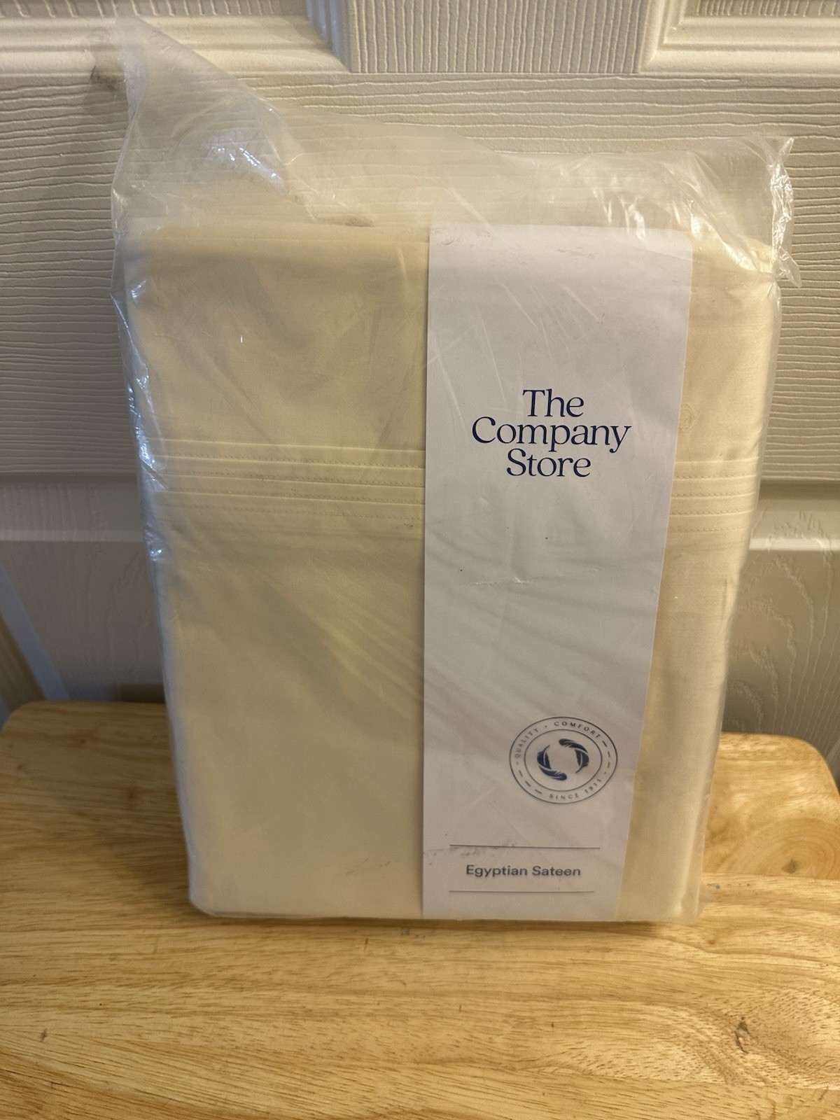 The Company Store Legends Hotel Pale Yellow 100% Cotton Sateen King Flat Sheet