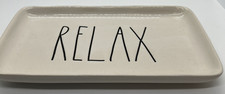 Rae Dunn decor Relax Serving Tray decor storage rectangle key dresser kitchen