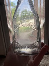 Scarce TREQ Quart Milk Bottle POST FARM / PARRIS ISLAND SOUTH CAROLINA SC RARE!