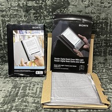 SONY PRS-505 PORTABLE READER SYSTEM NEW SEALED BOX Book Cover With Light Bundle