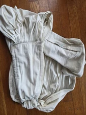 Maya Wrap Baby Infant Ring Sling Carrier Cream Neutral Pocket